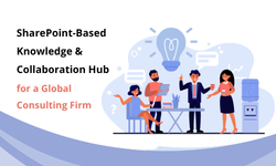 SharePoint-based knowledge and collaboration hub for a global consulting firm case study thumbnail